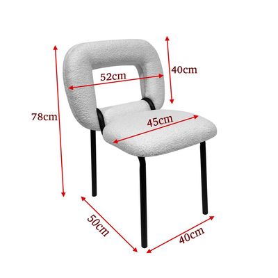 Maple Home High Bar Dining Chair Armless Solid Wooden Seat Curved Open Backrest Sleek Metal Frame Legs Support Kitchen Living Indoor Furniture