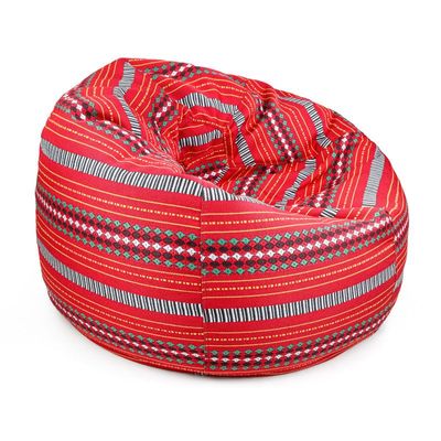 Luxe Decora Majlis Bean Bag | Premium Traditional Arabic Design | Soft Fabric | Filled with Polystyrene Beads | Comfortable Seating | Washable Cover | Kids & Adult Sizes (X-Large)