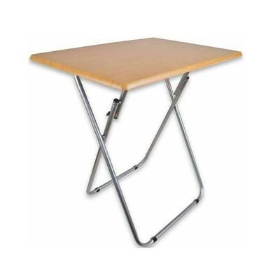 Maple Home Plastic Folding Table  Portable Trestle Table Wooden Finish Multi-purpose Carry Handle Lightweight Dining Living Office Camp Picnic Party Beach Event Furniture 40*60cm