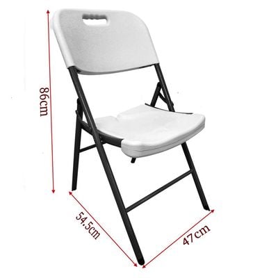 Maple Home Plastic Folding Chair Metallic Frame Armless Modern Stool Transparent Seat High Back Portable Dining Living Office Make-up Event Furniture 