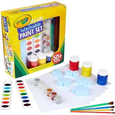 Crayola Washable Paint Kit: Non-toxic paint kit - Craft paint set - Mess-free painting