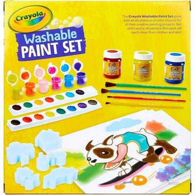 Crayola Washable Paint Kit: Non-toxic paint kit - Craft paint set - Mess-free painting