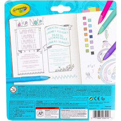 Crayola Take Note! Washable Gel Pens Pack of 14: Coloring pens -Washable ink pens - Art supplies for kids