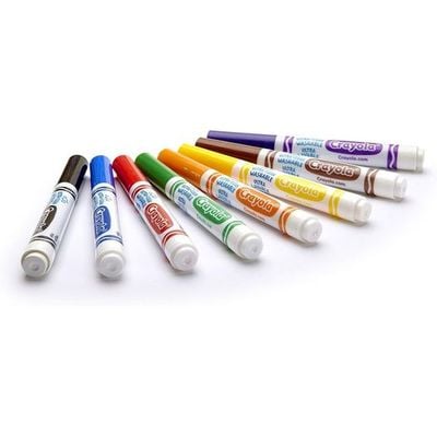 Crayola 8 Ct. Ultra-Clean Washable Classic Fine Line Color: Coloring markers - School and office supplies - Washable ink markers