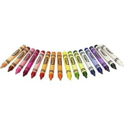 Crayola 16 Count Large Crayons - Lift Lid Box: Easy grip crayons - Non-toxic crayons - School and art supplies - Coloring tools for children