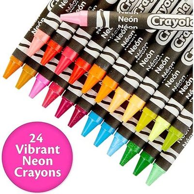 Crayola 24 Count Neon Crayons