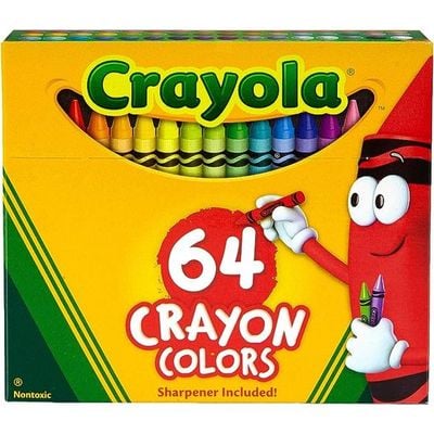 Crayola 64 Count Crayons - Non-Peggable