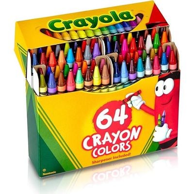 Crayola 64 Count Crayons - Non-Peggable