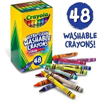 Crayola 48 Count Ultra-Clean Washable Crayons - Regular Size