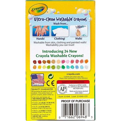 Crayola 48 Count Ultra-Clean Washable Crayons - Regular Size