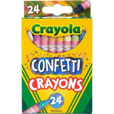 Crayola Confetti Crayons Pack of 24