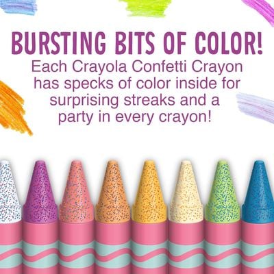 Crayola Confetti Crayons Pack of 24