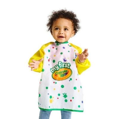 Crayola Art Smock for Toddlers, Small Waterproof Bib