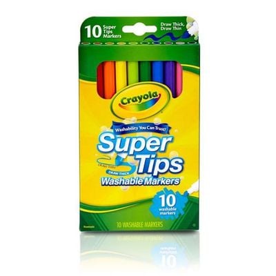 Crayola Washable Super Tips Markers Pack of 10