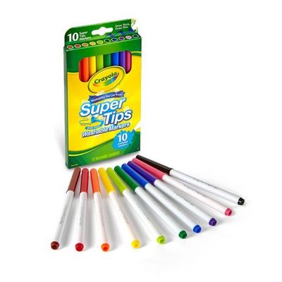 Crayola Washable Super Tips Markers Pack of 10