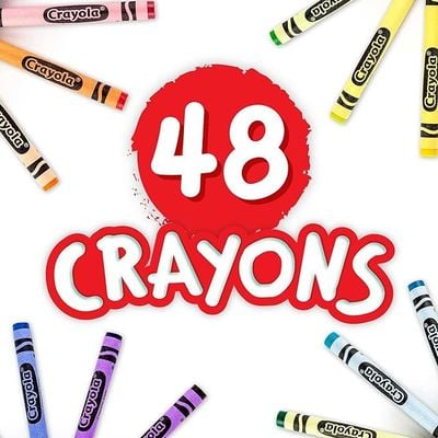 Crayola 48 Pieces Crayons Non-Peggable