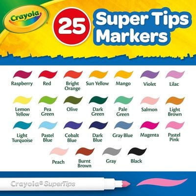 Crayola Create & Color Super Tips Kit