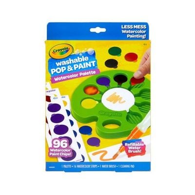 Crayola Pop & Paint Washable Watercolor Palette