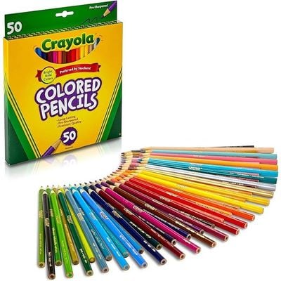 Crayola Colored Pencils Long Pack of 50