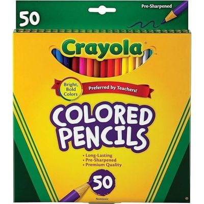 Crayola Colored Pencils Long Pack of 50