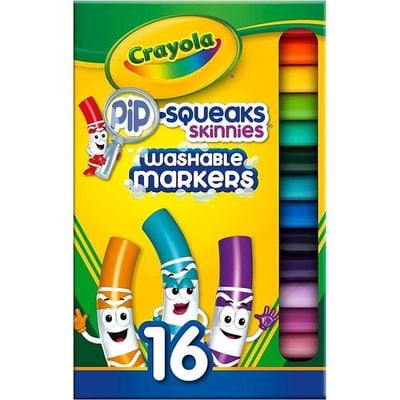 Crayola Washable Pip-Squeaks Skinnies Markers Pack of 16