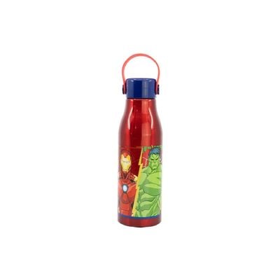 Stor Flexi Handle Aluminium Bottle Avengers Invincible Force: Water bottle - Character-themed drinkware Lightweight bottle - On-the-go hydration - 760ML