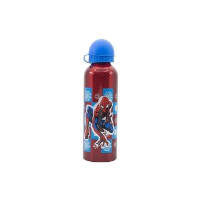 Stor 530ML High Aluminium Bottle Spiderman Arachnid Grid