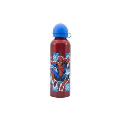 Stor 530ML High Aluminium Bottle Spiderman Arachnid Grid