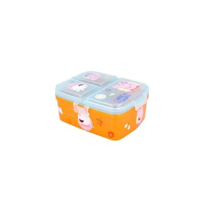 Stor XL Multi Compartment Rectangular Sandwich Box Peppa Pig Kindness Counts : Lunch Box - School lunch essentials - Kids' lunch container - Character-themed lunchbox