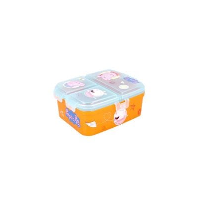 Stor XL Multi Compartment Rectangular Sandwich Box Peppa Pig Kindness Counts : Lunch Box - School lunch essentials - Kids' lunch container - Character-themed lunchbox