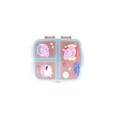 Stor XL Multi Compartment Rectangular Sandwich Box Peppa Pig Kindness Counts : Lunch Box - School lunch essentials - Kids' lunch container - Character-themed lunchbox