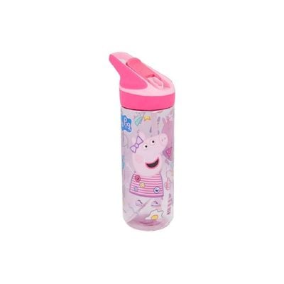 Stor Medium Tritan Premium Bottle Peppa Pig Haze Crfe: Premium Bottle - School essential - Cartoon character merchandise - Kids' water bottle - Character-themed drinkware - 620ML




