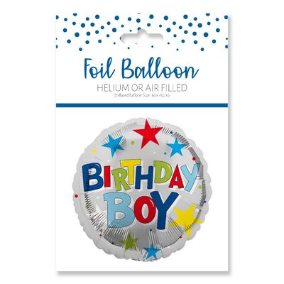 Happy Birthday Boy Foil Balloon -18"