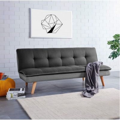 Sarantino 3 Seater Sofa Bed - Grey Sofa Cum Bed