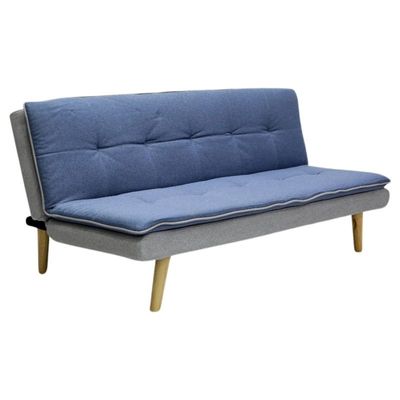 Sarantino 3 Seater Sofa Bed - Blue - Sofa Cum Bed