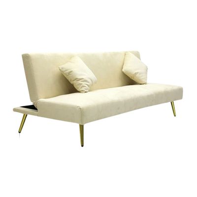 Jalena 3 Seater Sofa Bed - Beige - Sofa Cum Bed