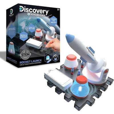 Discovery STEM Rocket Launch Space Station Circuitry Set Build it Yourself: Stem Toy - Science Kit - Educational Toy - Hands-on Learning - Discovery and Exploration