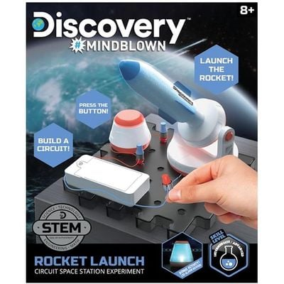 Discovery STEM Rocket Launch Space Station Circuitry Set Build it Yourself: Stem Toy - Science Kit - Educational Toy - Hands-on Learning - Discovery and Exploration