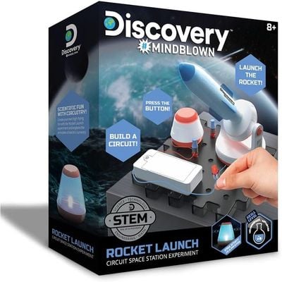 Discovery STEM Rocket Launch Space Station Circuitry Set Build it Yourself: Stem Toy - Science Kit - Educational Toy - Hands-on Learning - Discovery and Exploration