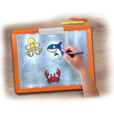 Discovery LED Tracing Tablet STEM Toy for Kids: Educational Toy - Tracing Board - Creative Learning - Drawing Pad - Light-up Tablet