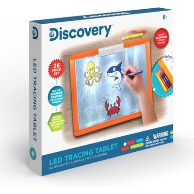 Discovery LED Tracing Tablet STEM Toy for Kids: Educational Toy - Tracing Board - Creative Learning - Drawing Pad - Light-up Tablet