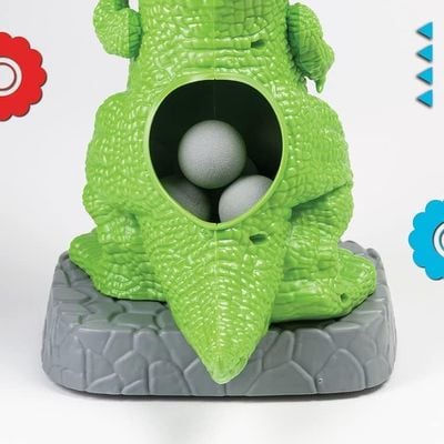 Discovery Kids Hungry T-Rex Feeding Shooting Soft Ball Indoor Safe Game with Sound: Interactive Toy - Fun and Exciting - Kids' Entertainment 