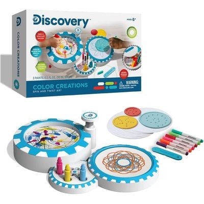 Discovery Kids Color Creations Dip & Spin Art Maker Set : Creative Toy - Hands-on Learning - Artistic Expression