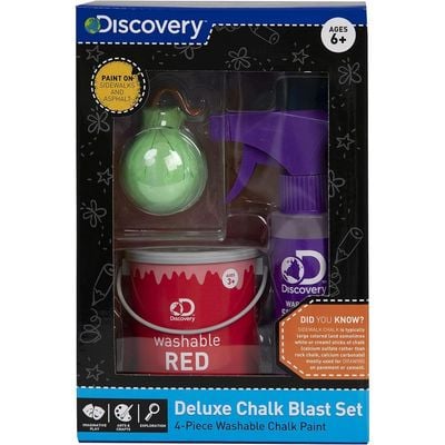 Discovery Kids STEM Deluxe Chalk Blast Assorted Set: Outdoor Play - Educational Toy - Artistic Development - Colorful Fun