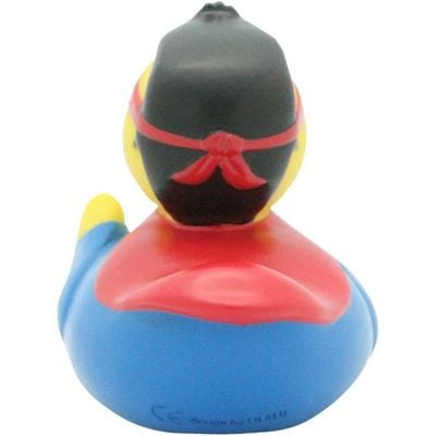 Lilalu Bath Toy Superman Duck Blue & Yellow : Bath time fun - Kids bath toy - Themed duck - Floating toy - Water-friendly toy