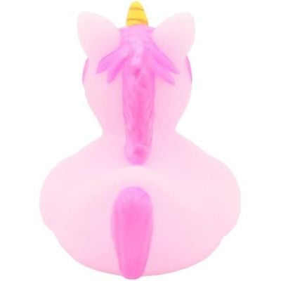 Lilalu Bath Toy Unicorn Duck Pink : Bath time fun - Kids bath toy - Themed duck - Floating toy - Water-friendly toy