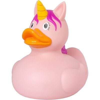 Lilalu Bath Toy Unicorn Duck Pink : Bath time fun - Kids bath toy - Themed duck - Floating toy - Water-friendly toy