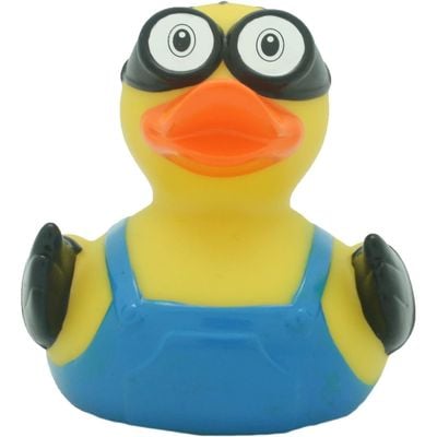 Lilalu Bath Toy Duck Yellow : Bath time fun - Kids bath toy - Themed duck - Floating toy - Water-friendly toy