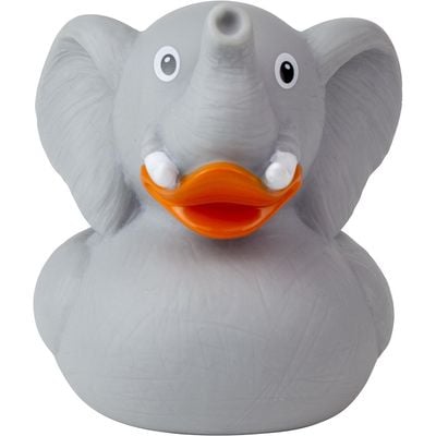 Lilalu Bath Toy Elephant Duck Grey : Bath time fun - Kids bath toy - Themed duck - Floating toy - Water-friendly toy