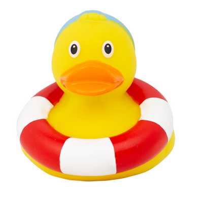 Lilalu Balloon Duck : Bath time fun - Kids bath toy - Themed duck - Floating toy - Water-friendly toy